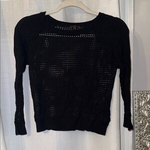 Express Black Knit Sweater Top